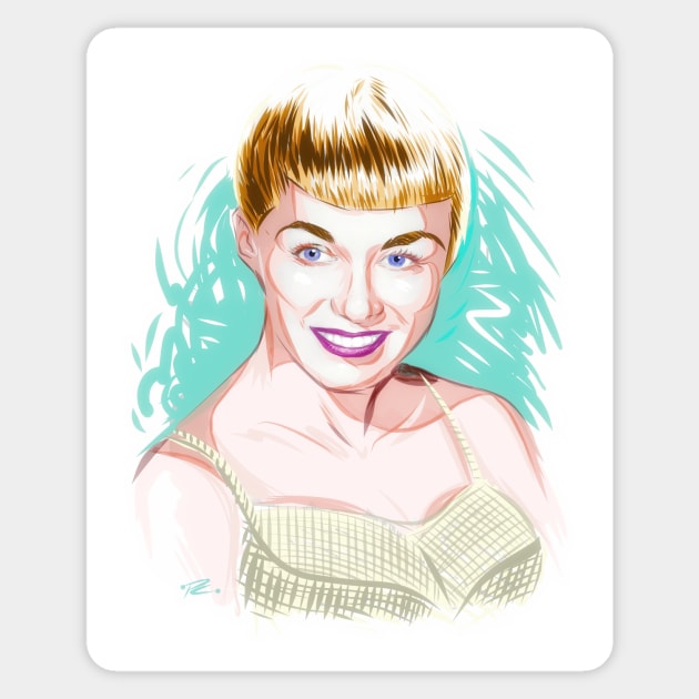 June Christy - An illustration by Paul Cemmick Sticker by PLAYDIGITAL2020